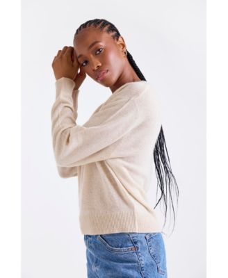 Women's Maila Long Sleeve 100% Cashmere Sweater