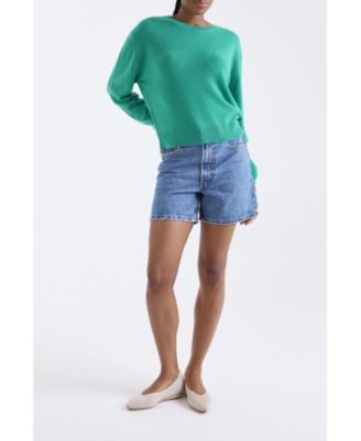 Women's Maila Long Sleeve 100% Cashmere Sweater