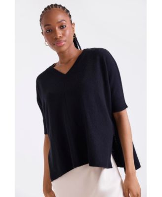 Women's Venetia Vee V-Neck 100% Cashmere Sweater