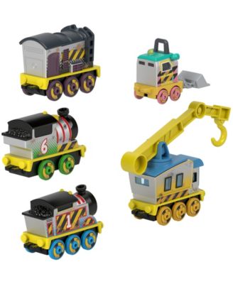 Construction Crew 5-Piece Diecast Metal Toy Train and Vehicle Set