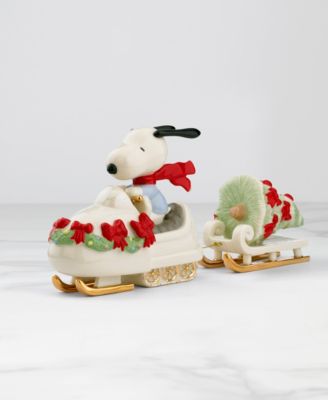 FROM THE VAULT! Snowmobiling Snoopy Figurine, Exclusively at Macy’s