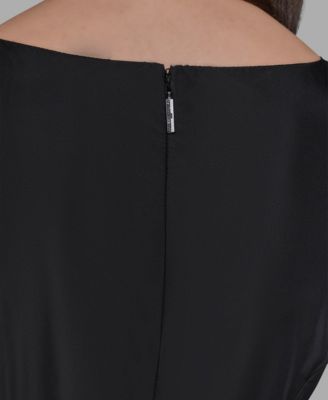 Women's Taffeta Drop-Waist Ball Gown