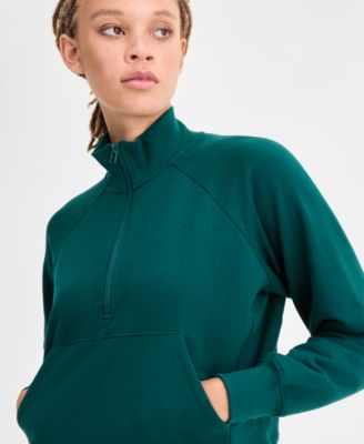 Women's Fleece Quarter-Zip Sweatshirt, Macy's Exclusive