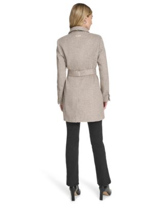 Women's Asymmetrical Belted Wrap Coat