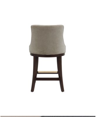Lucia 37.2" Chenille Upholstered Counter Stool