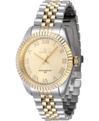 Women's 47416 Specialty Quartz 3 Hand Gold Dial Watch