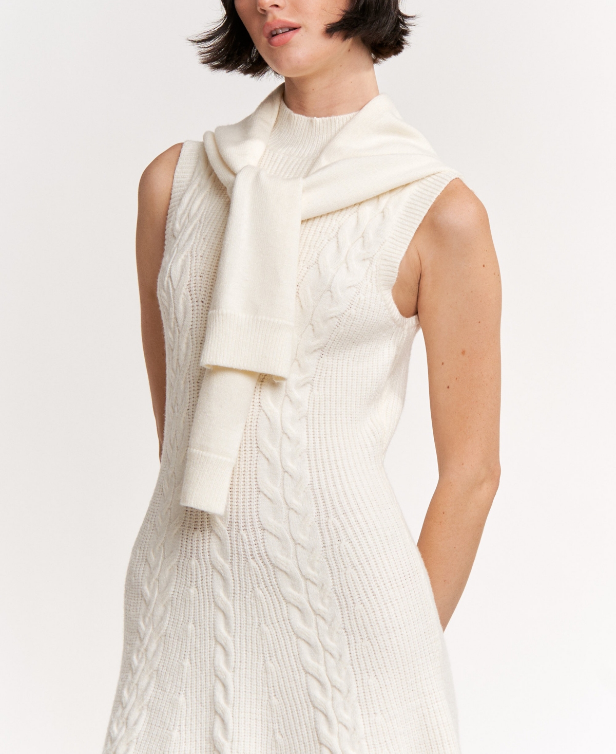 En Saison Women's Stenson Mini A-line Dress In White