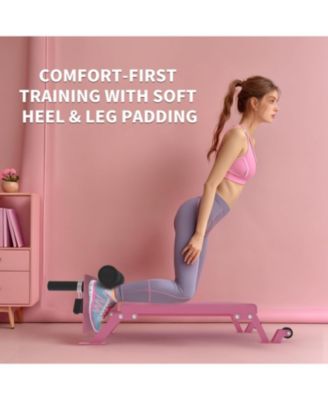 Nordic Hamstring Curl Machine,Height Adjustable Nordic Curl Bench, Compact Home Gym Equipment for Strength Training for Home Gym,450 LBS