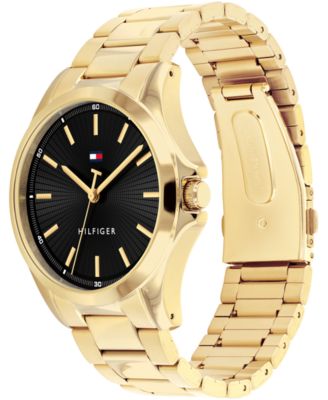 Men's Quartz Gold Tone Stainless Steel Bracelet Watch, 42mm