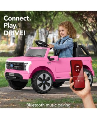 Kids 12V Ride On Car Officially Licensed Ford Lightning Truck w/ Remote, LED Lights