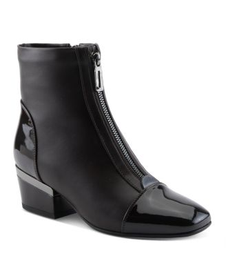 Mozza Women's Bootie Heel with Patent Leather Upper