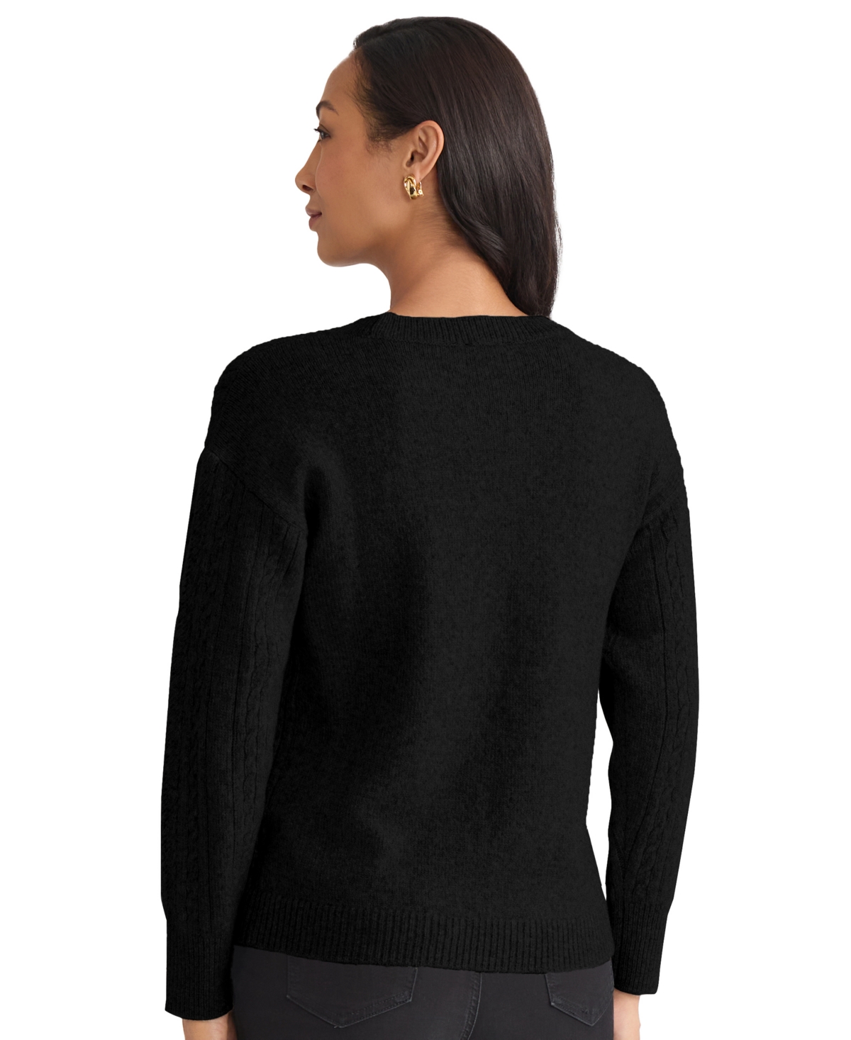 Jones New York Petite Long Sleeve Sweater