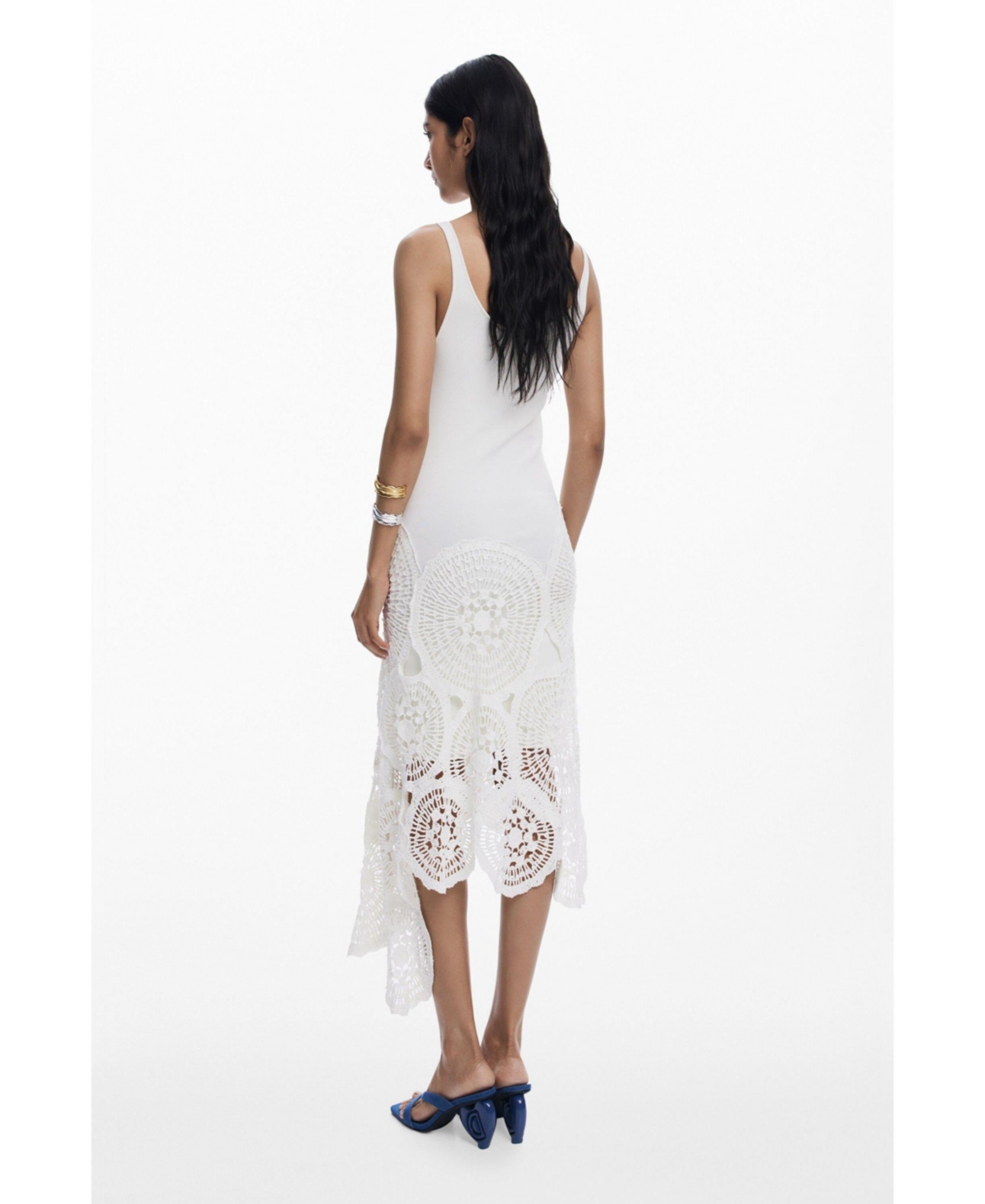 Desigual Women's Crochet midi dress