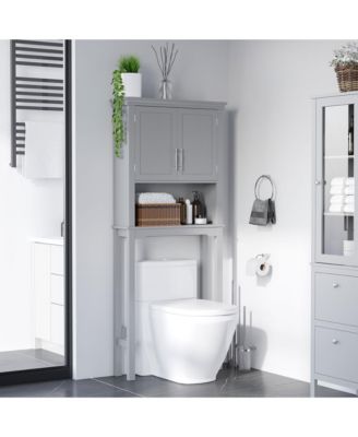 Space-Saving Bathroom Organizer Cabinet for Towels and Essentials