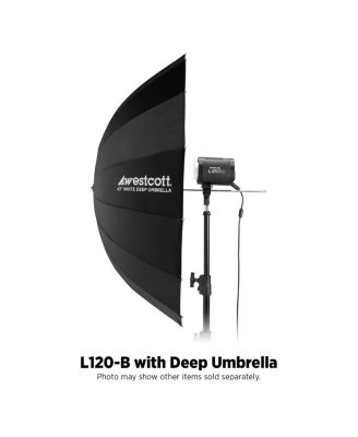 L120-B 120W Bi-Color COB LED Light, Black