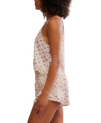 Women's Midnight Muse 2-Piece Scoop Neck Top and Shorts Set