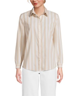 Women's No Iron Button Front Shirt
