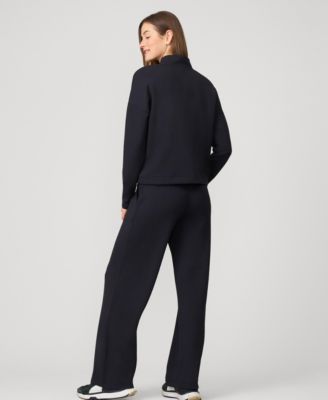 Grommet Detail Top & Wide Leg Pant Lounge Set