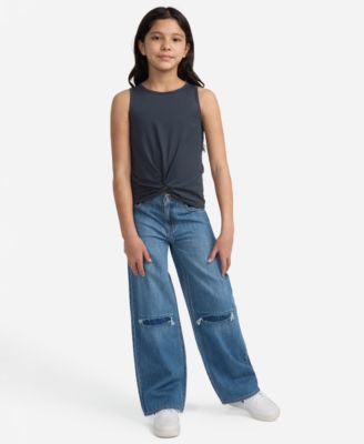 Girls YPB neoKNIT Twist Front Tank Top