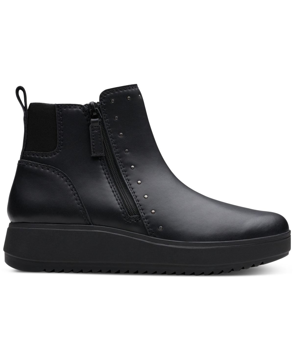 Clarks Collection Women's Zylah Willow Wedge Booties In Black