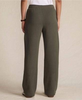 Women's Petite Serious Sweats High Rise Relaxed Straight Leg Pants - Set Bottom