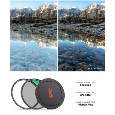 KandF Concept 82mm Nano-X CPL Magnetic Filter