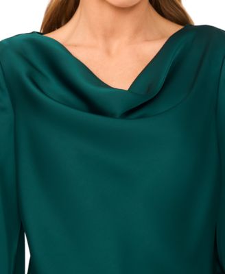 Women's Long-Sleeve Cowl Neck Top