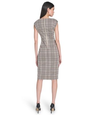 Women's Menswear Sheath Short Dress