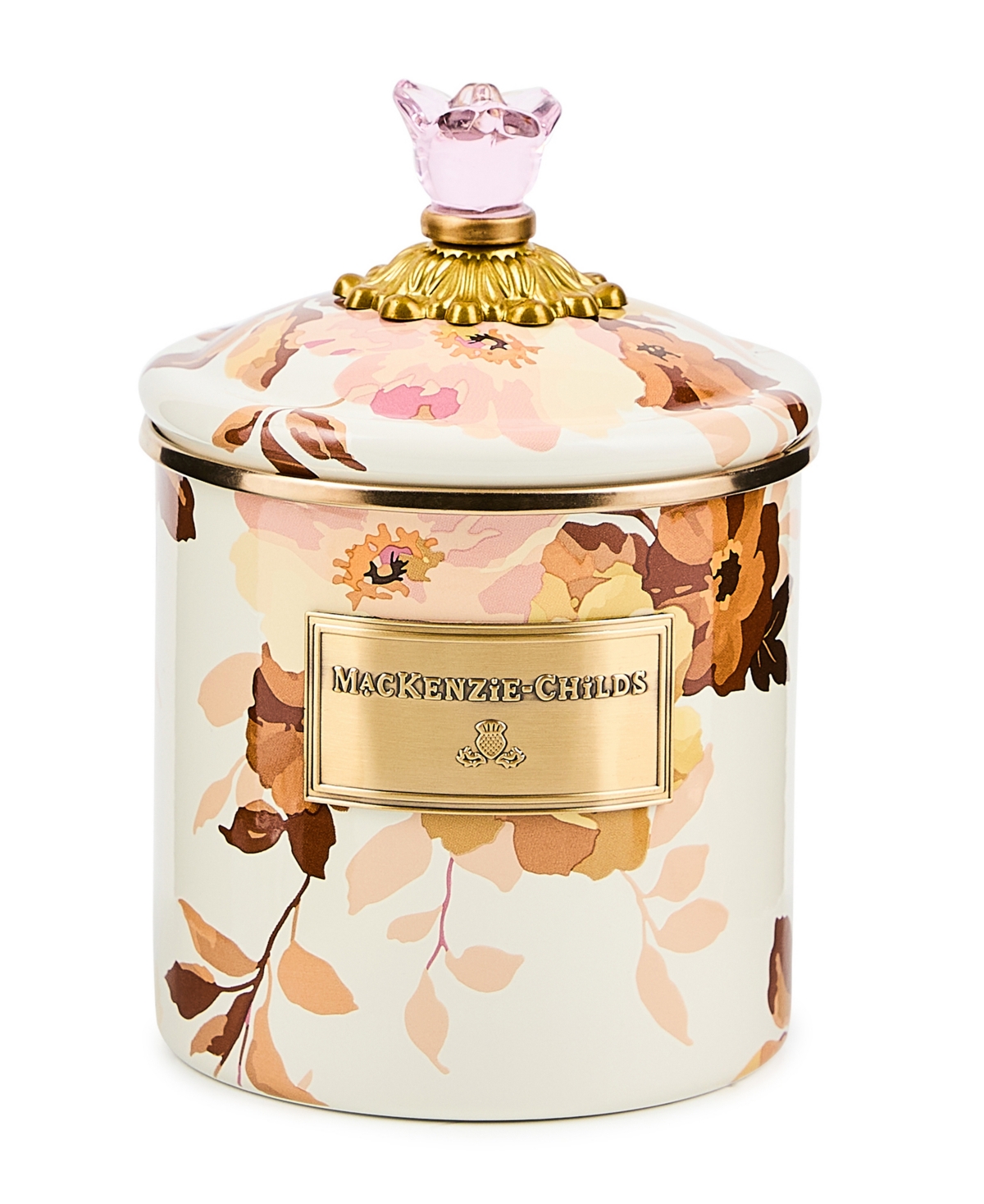 Mackenzie-childs Wild Rose Small Canister In Multi