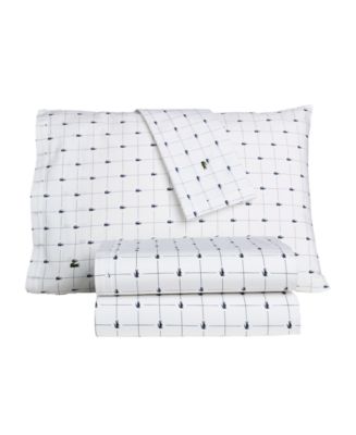 Lacoste Slice Cotton Sheet Set - Macy's