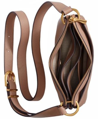 Glenwood Zippered Leather Crossbody with Tassel Detail