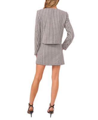 Women's Button-Front Knit Mini Skirt