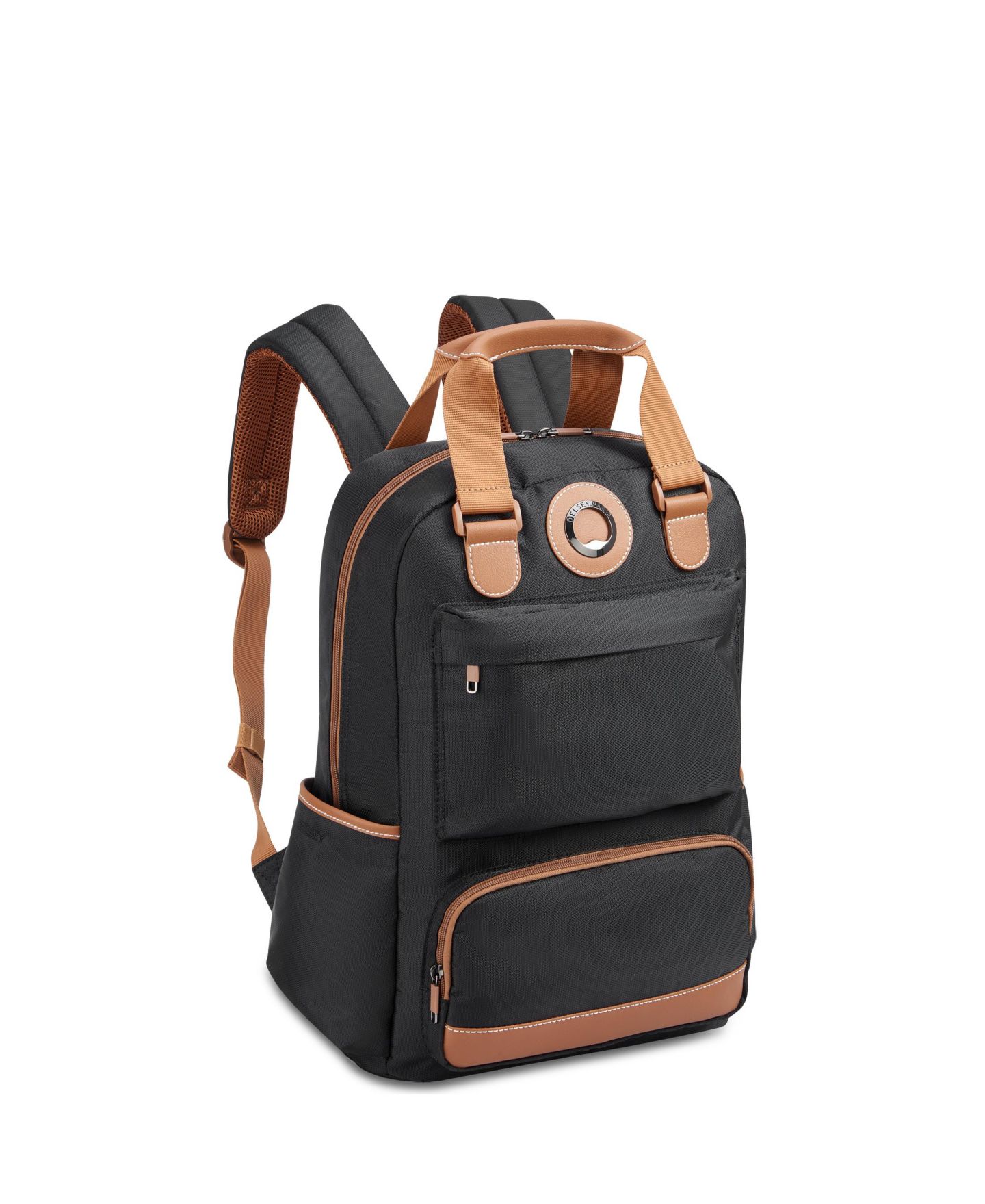 Сумки Delsey Paris Flânerie 2-Pc. Backpack and Luggage Set, цвет: Чёрный коричневый — фото 12