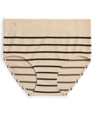 Women's Seamless Striped High-Rise Briefs