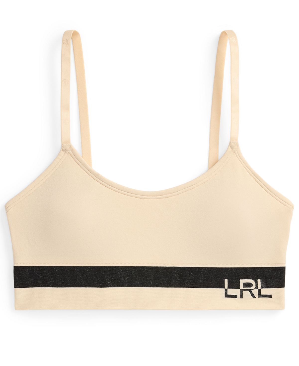 Ralph Lauren Scoop Neck Bralette In Neutral