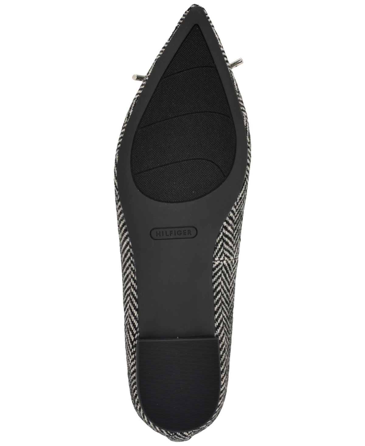 Tommy Hilfiger Women's Kimio Pointed Toe Slip-on Ballet Flats In Black