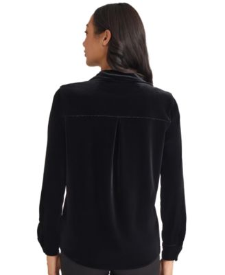 Women's Long Sleeve Velour Shirt
