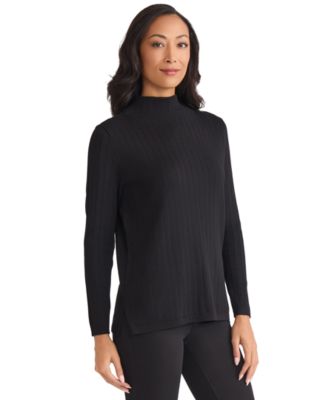 Women's Wide Rib Funnel Neck Sweater