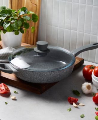 Parma Plus Ceramic Nonstick 3.9-Quart Saut&eacute; Pan with Helper Handle and Lid