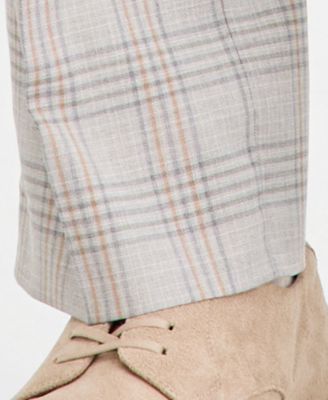 Men's Classic-Fit Plaid Suit Separate Pants