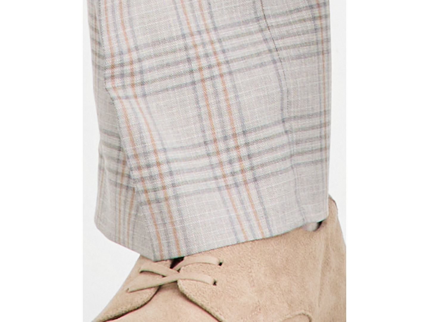 Мужские брюки Tayion Collection Classic-Fit Plaid Suit Separate, цвет: Серый рыжевато-коричневый — фото 7