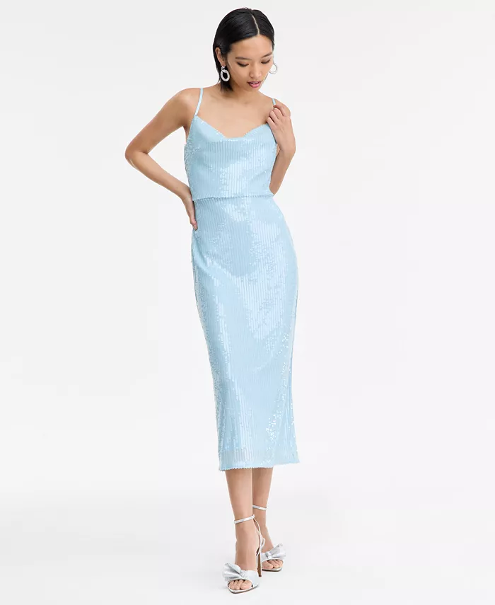 Women's Sleeveless Sequin Dress - thumbnail 9
