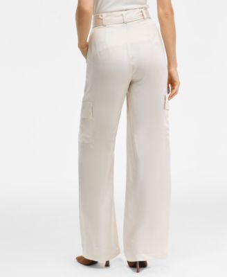 Women's Belted High-Rise Cargo Pants, Macy's Exclusive 