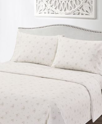 Callie Floral 200-Thread Count 4-Pc. Sheet Set, King