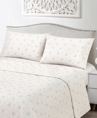 Callie Floral 200-Thread Count 4-Pc. Sheet Set, Queen