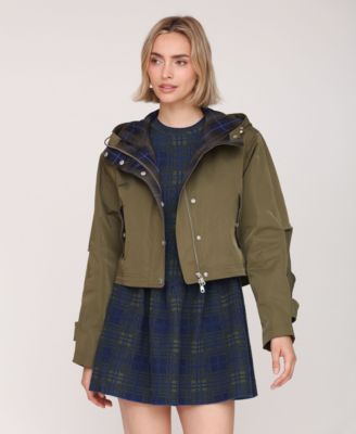 Women's Cropped Oversized Anorak Jacket