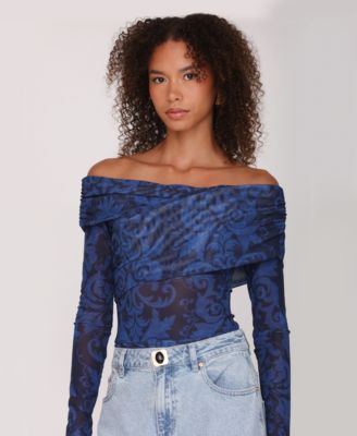 Women's Off-The-Shoulder Bodysuit Top