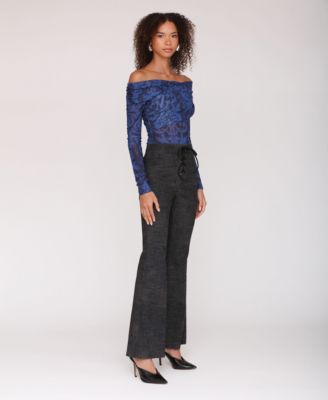 Women's Lace-Up Flare Pants