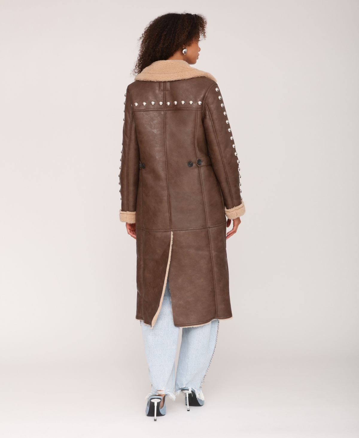 Avec Les Filles Women's Spread Collar Coat In Brown