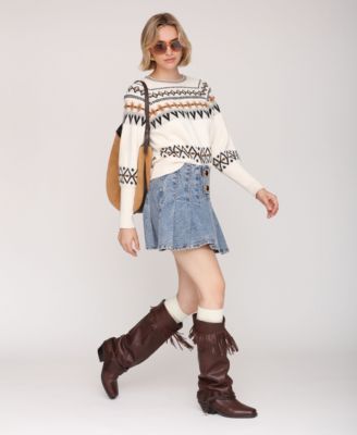 Women's Balloon Sleeves Sweater